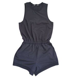 Zella Black Women’s Athletic Romper – Sleeveless Active One-Piece, Size XS